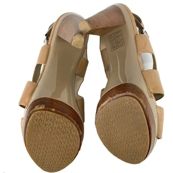 Michael Kors Carla platform sandal nude - 7.5 - Picture 13 of 16